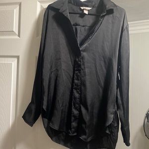 H&M silk button down